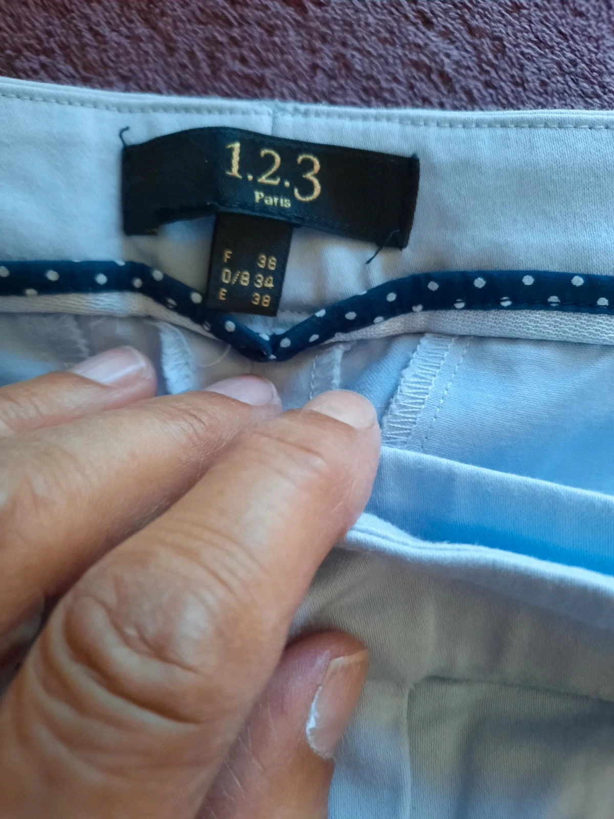 🥀Pantacourt en algodón, mujer Talla 38. Marca 1.2.3 Paris. – photo 8